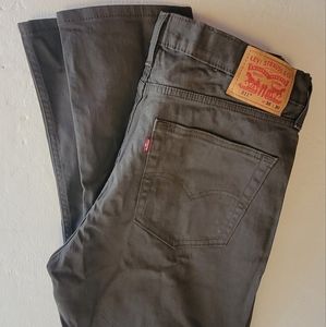 Levi's 511 Slim Fit Men Jeans, W36 L30, Olive Brown